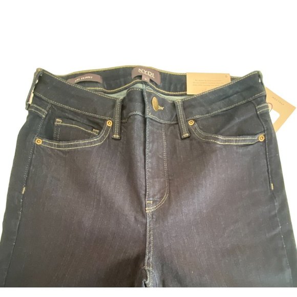 NWT NYDJ Ami Skinny Mabel Dark Wash Jean With Lift And Tuck Technology  6 - Picture 10 of 11